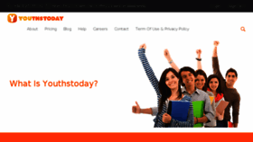What Youthstoday.com website looked like in 2018 (5 years ago)