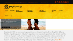 What Yogasynergy.com.au website looked like in 2018 (5 years ago)