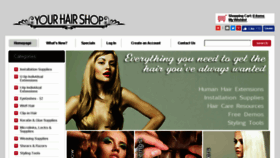 What Yourhairshop.com website looked like in 2018 (5 years ago)