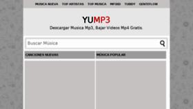 What Yump3.cc website looked like in 2018 (5 years ago)
