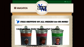 What Yankmecandle.com website looked like in 2018 (5 years ago)