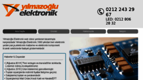 What Yilmazogluelektronik.com website looked like in 2018 (5 years ago)