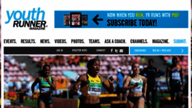 What Youthrunner.com website looked like in 2018 (5 years ago)