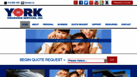 What Yorkinsuranceservices.com website looked like in 2018 (5 years ago)