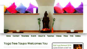 What Yogatreetaupo.co.nz website looked like in 2018 (5 years ago)
