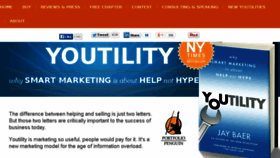 What Youtilitybook.com website looked like in 2018 (5 years ago)