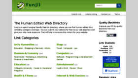 What Yunjii.com website looked like in 2018 (5 years ago)