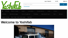 What Yoshifab.com website looked like in 2018 (5 years ago)