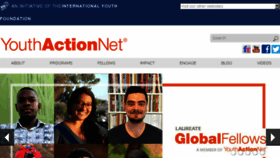 What Youthactionnet.org website looked like in 2018 (5 years ago)