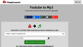 What Y2mp3convert.com website looked like in 2018 (5 years ago)