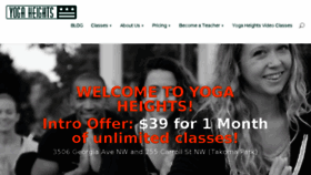 What Yogaheightsdc.com website looked like in 2018 (5 years ago)