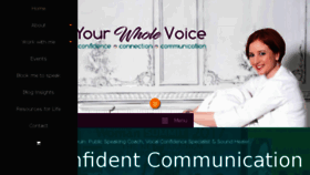 What Yourwholevoice.com website looked like in 2018 (5 years ago)