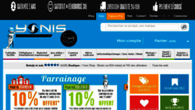 What Yonis-shop.com website looked like in 2018 (5 years ago)