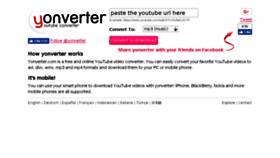 What Yonverter.com website looked like in 2018 (5 years ago)