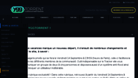 What Yggtorrent.to website looked like in 2018 (5 years ago)