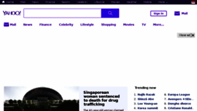 What Yahoo.sg website looked like in 2018 (5 years ago)