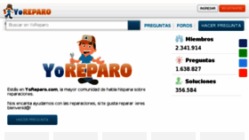 What Yoreparo.com website looked like in 2018 (5 years ago)