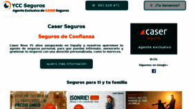 What Yccseguros.es website looked like in 2018 (5 years ago)