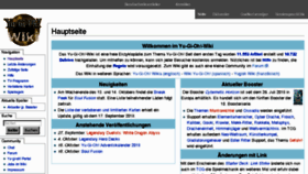 What Yugioh-wiki.de website looked like in 2018 (5 years ago)