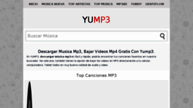 What Yump3.me website looked like in 2018 (5 years ago)