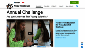What Youngscientistchallenge.com website looked like in 2018 (5 years ago)