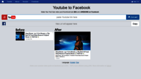 What Yt2fb.in website looked like in 2018 (5 years ago)