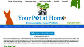 What Yourpetathome.com website looked like in 2018 (5 years ago)