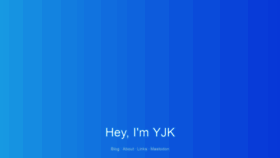 What Yjk.im website looked like in 2018 (5 years ago)