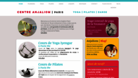 What Yoga.paris website looked like in 2018 (5 years ago)