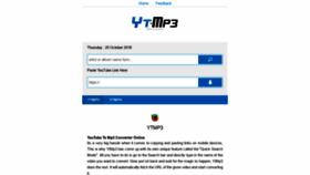 What Yt-mp3.mobi website looked like in 2018 (5 years ago)