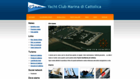 What Yachtclubmarinadicattolica.com website looked like in 2018 (5 years ago)