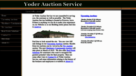 What Yoderauctionservice.com website looked like in 2018 (5 years ago)