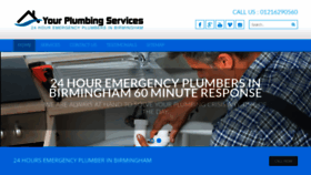 What Yourplumbingservices.co.uk website looked like in 2018 (5 years ago)
