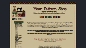 What Yourpatternshop.com website looked like in 2018 (5 years ago)