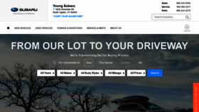 What Youngsubaru.com website looked like in 2018 (5 years ago)