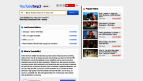 What Youtube3mp3.org website looked like in 2018 (5 years ago)