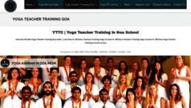 What Yogateachertraininggoa.com website looked like in 2018 (5 years ago)