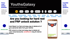 What Youthsgalaxy.com website looked like in 2018 (5 years ago)
