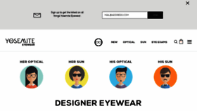 What Yosemiteeyewear.com website looked like in 2018 (5 years ago)