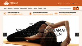 What Yogini.nl website looked like in 2018 (5 years ago)