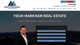 What Yourmarkhamrealestate.com website looked like in 2018 (5 years ago)