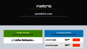 What Yemek24.com website looked like in 2018 (5 years ago)