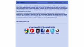 What Yogawiki.in website looked like in 2019 (6 years ago)
