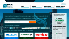 What Yourcompanyformations.co.uk website looked like in 2019 (6 years ago)