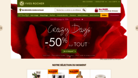 What Yves-rocher.fr website looked like in 2019 (5 years ago)