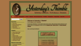 What Yesterdaysthimble.com website looked like in 2019 (5 years ago)