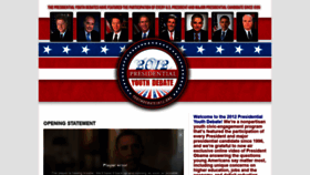 What Youthdebate2012.org website looked like in 2019 (5 years ago)