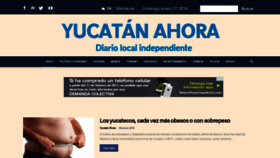 What Yucatanahora.mx website looked like in 2019 (5 years ago)
