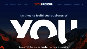 What Youpreneur.com website looked like in 2019 (5 years ago)