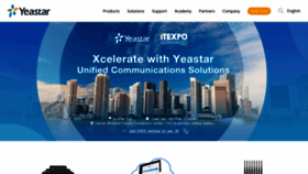 What Yeastar.com website looked like in 2019 (5 years ago)